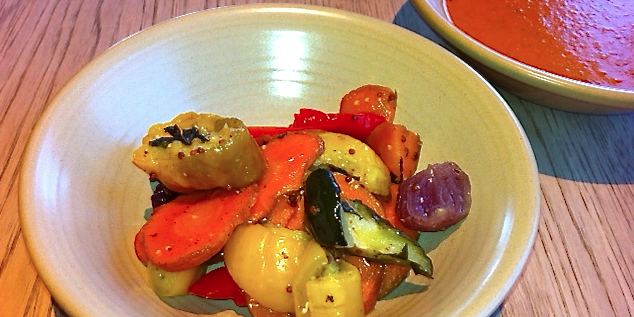 Good Earth Coffee House And Bakery – Roasted Summer Veggie Salad + Soup