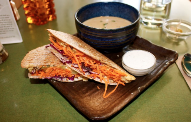 The Coup Restaurant – Falafel Quesadillas