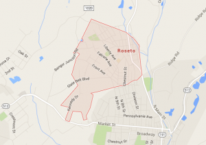 Google Maps Image of Roseta, PA. 