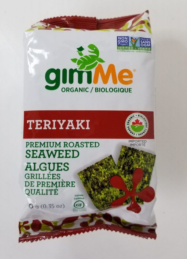 GimMe Teriyaki Premium Organic Seaweed Snack Review. GimMe Teriyaki Premium Organic Seaweed Snack Review.