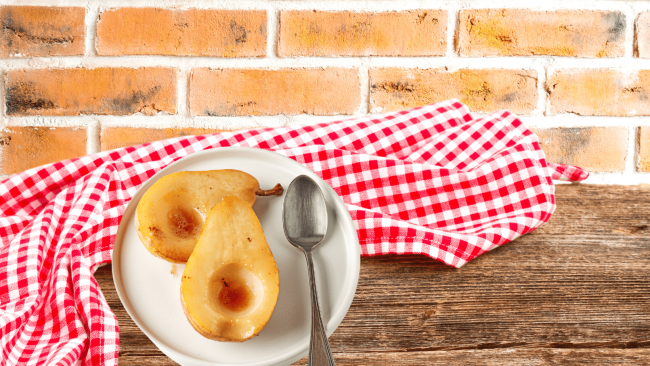 Caramelized Maple Pears Recipe.