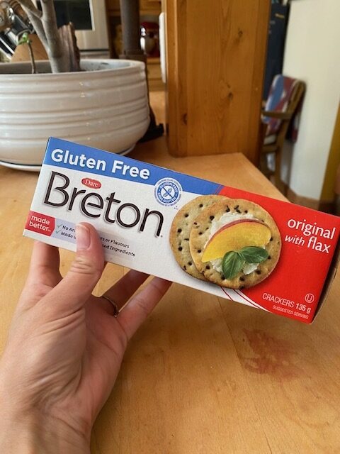 Breton gluten free crackers with flax seeds food review.