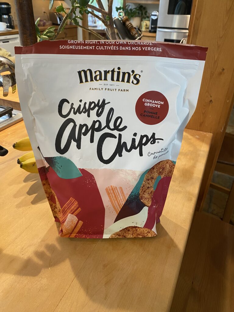 Martin’s Brand’s Cinnamon Groove Crispy Apple Chips are a must have for snacking!